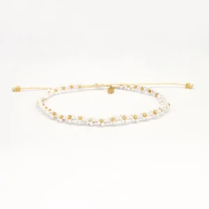 Flower & Pink Starfish Beaded Anklet Set 7 Thumb