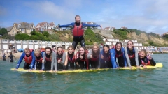Hen Party SUP, Jumbo SUP & Kayaking in Sandbanks Thumb