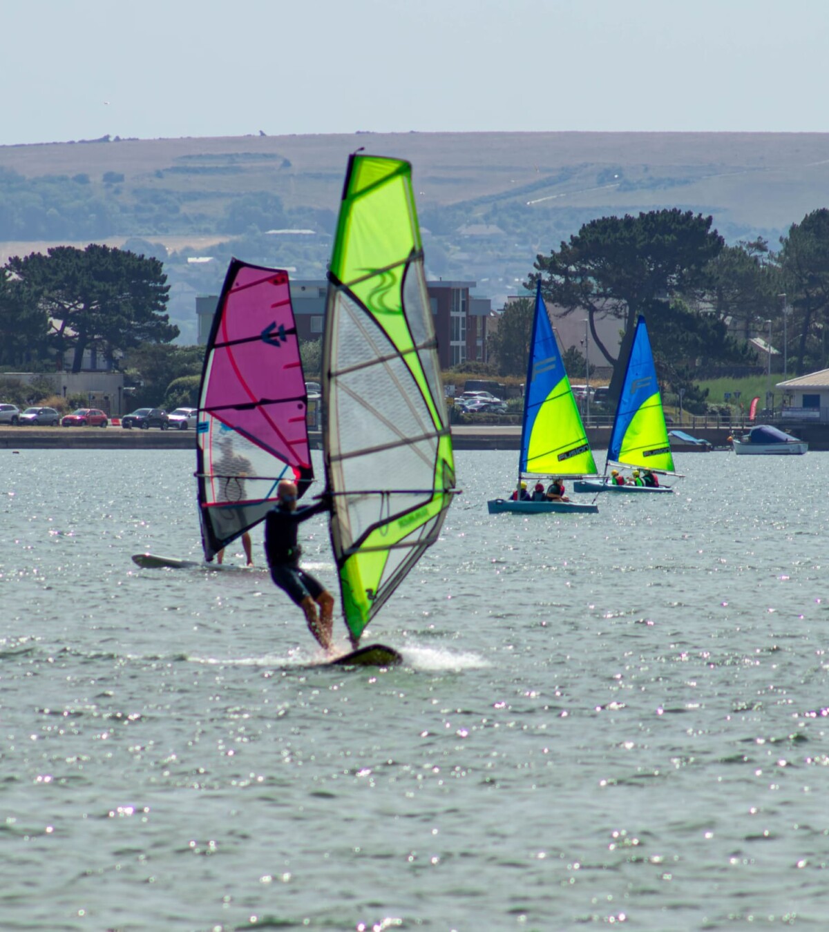 Surfing the wind at Sandbanks