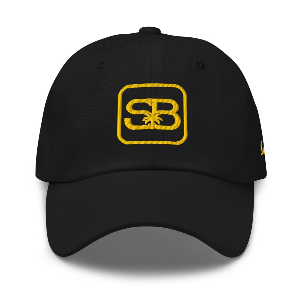 Sandbanks Electric Palms Monogram Cap – Gold Edition
