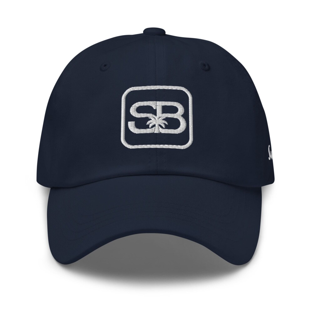 Sandbanks Electric Palms Monogram Cap – White Edition