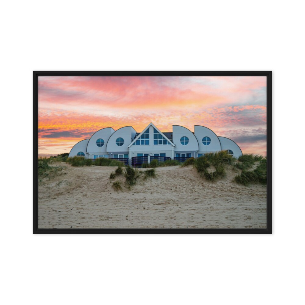 Sandbanks Sunset – Framed Canvas Wall Art