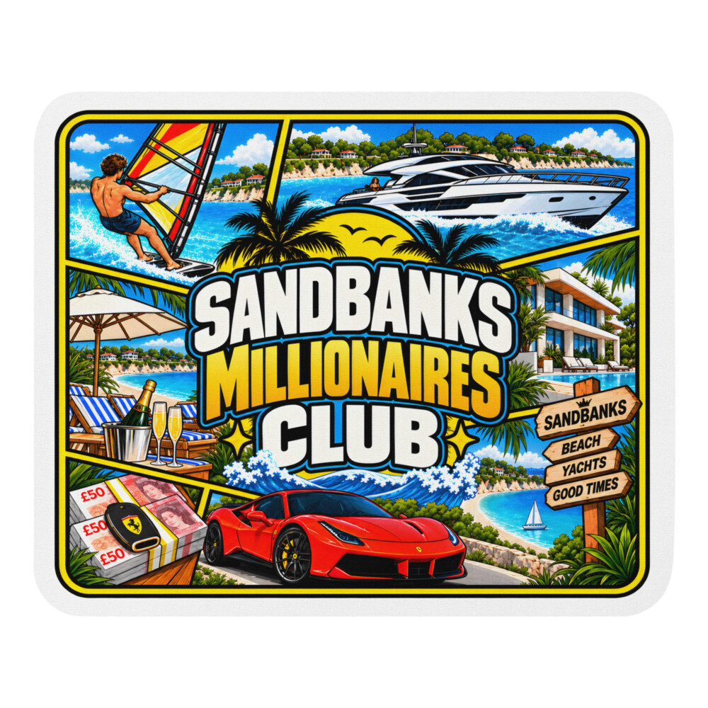 Sandbanks Millionaires Club Mouse Mat