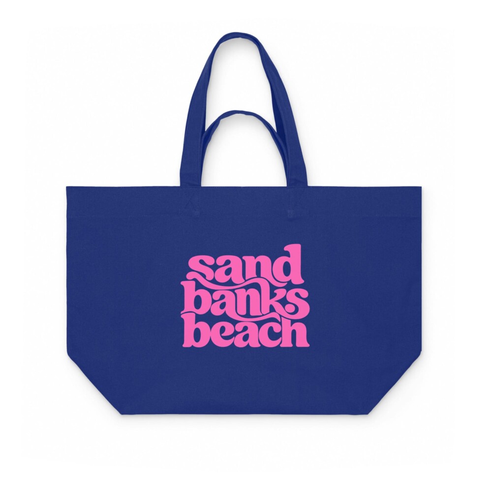 Sandbanks Electric Palms Canvas Tote – Pink Edition