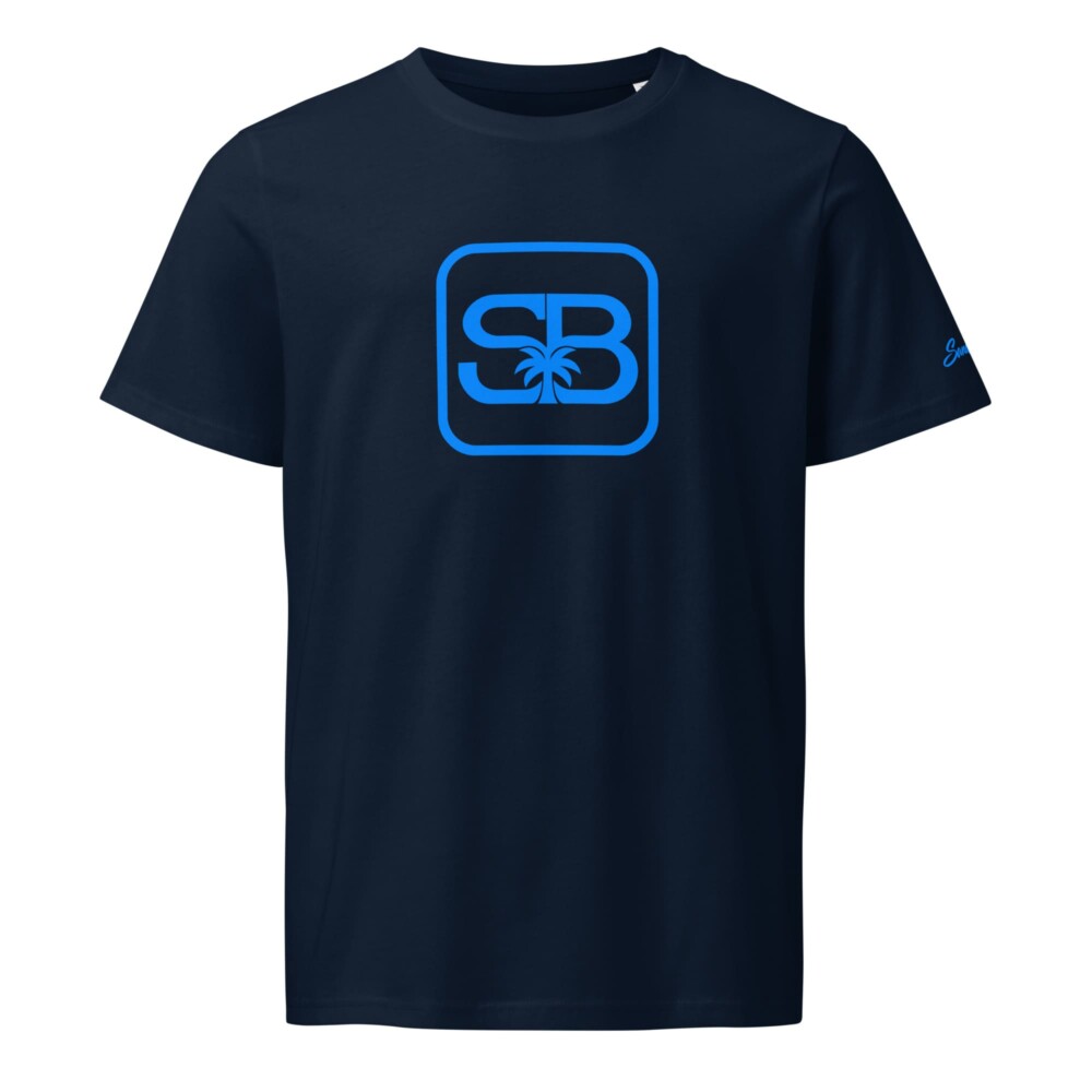 Sandbanks Electric Palms Premium T-Shirt – Blue Edition